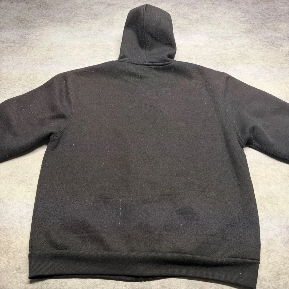 The North Face Full Zip Hoodie Mens XL Black Embroidered Logo Sweatshirt Outdoor